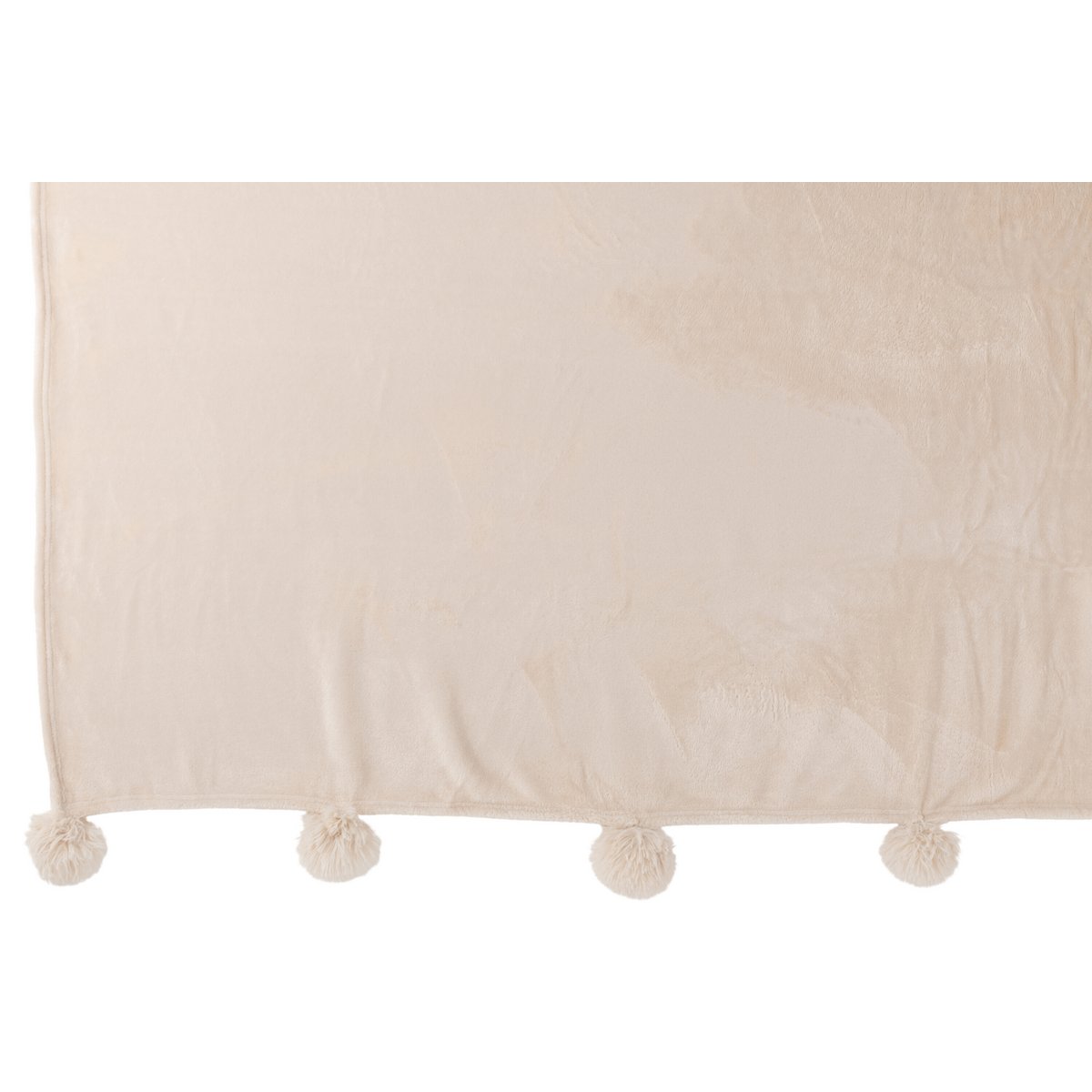 J-Line plaid Pompom lichtbeige