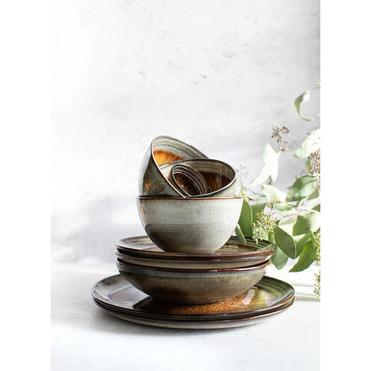 Comporta servies serie comporta 
- handgemaakt keramiek met craqueléglazuur – maison de presentacion