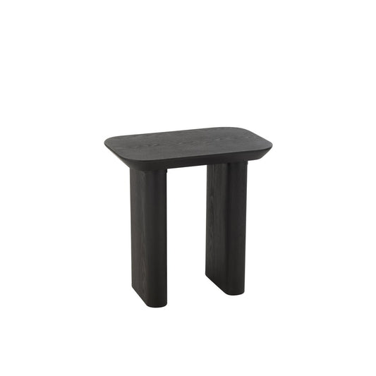 J-Line Bijzettafel Dun Hout Zwart