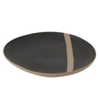 Bord  Keramiek zwart/taupe large