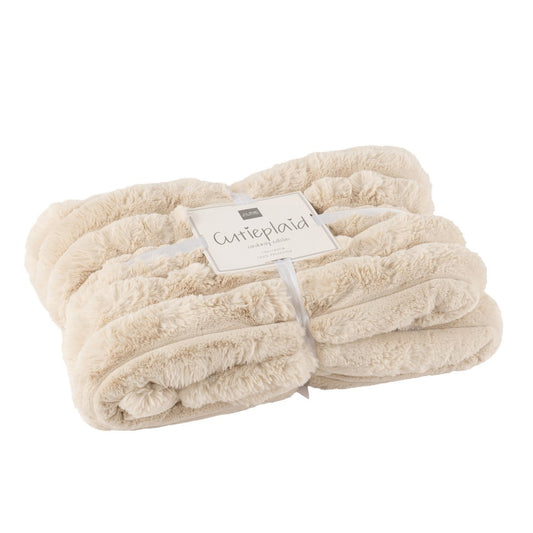 J-Line Plaid Groot Corduroy Polyester Beige