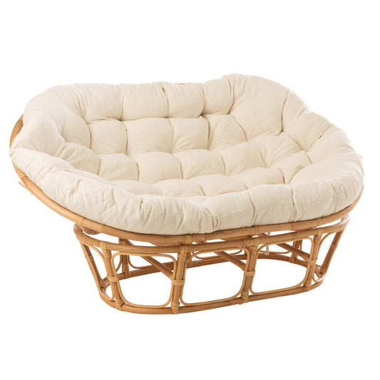 Rotan fauteuil met kussen
