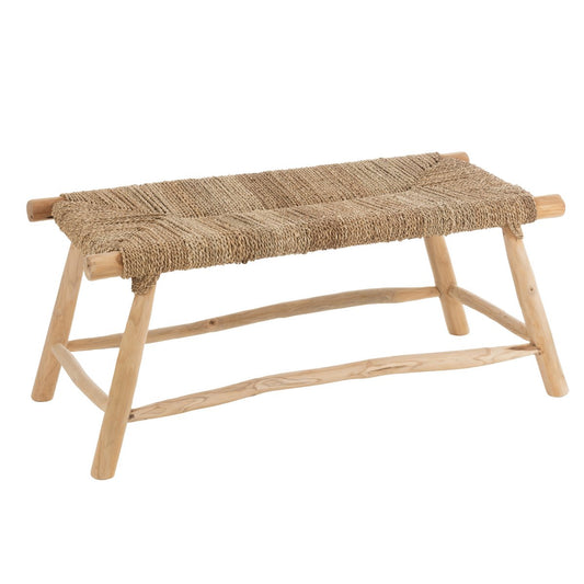 J-Line bank Timo - gras/hout - naturel