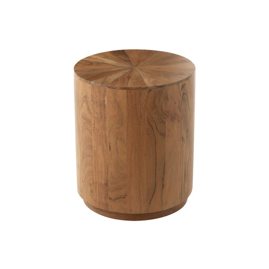 J-Line bijzettafel Rond - hout - naturel
