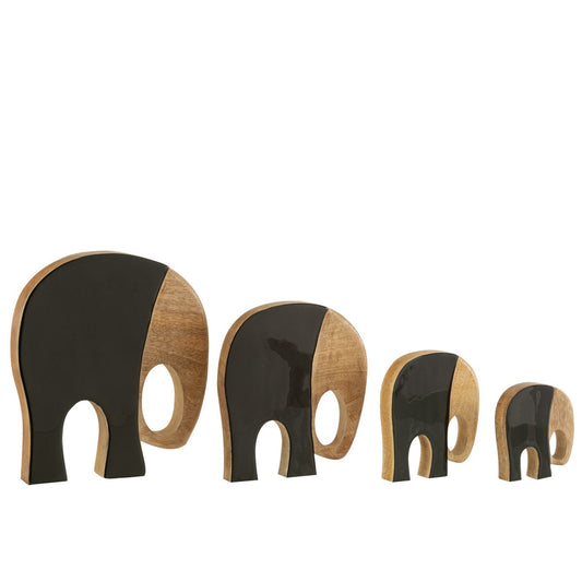 Olifanten decoratie set van 8