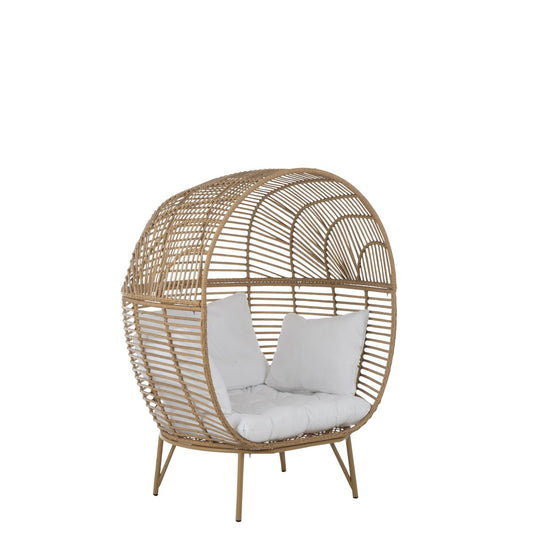 Loungestoel Ovaal naturel
