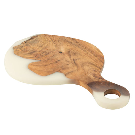 Serveerplank Modern naturel/wit