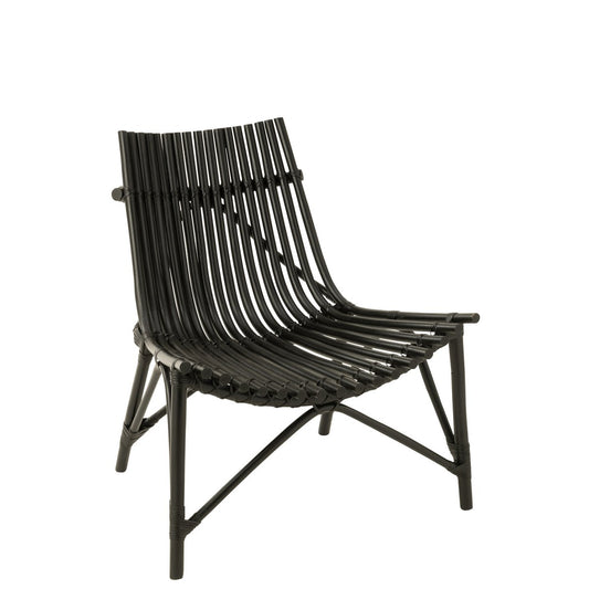 J-Line stoel Rotan - jute - zwart