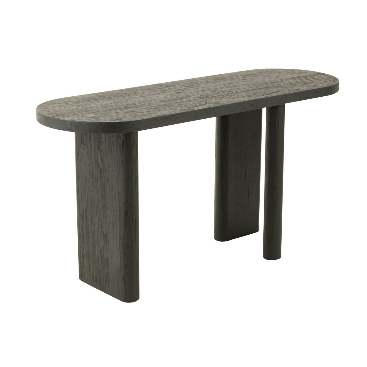 Sidetable Teak zwart