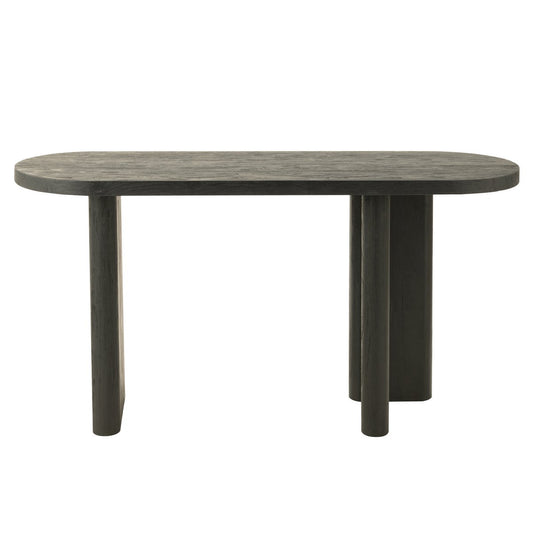 Sidetable Teak zwart