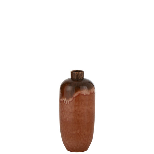 J-Line vaas Aline - keramiek - rood - small - 50 cm hoog