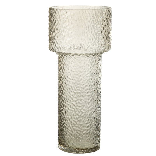 J-Line vaas Betty - glas - transparant - large - 4 cm hoog