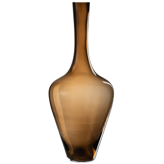 J-Line vaas Joni - glas - amber - large - 70 cm hoog