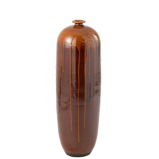J-Line vaas Lee Blinkend - terra - bruin/oranje - large - 95 cm hoog