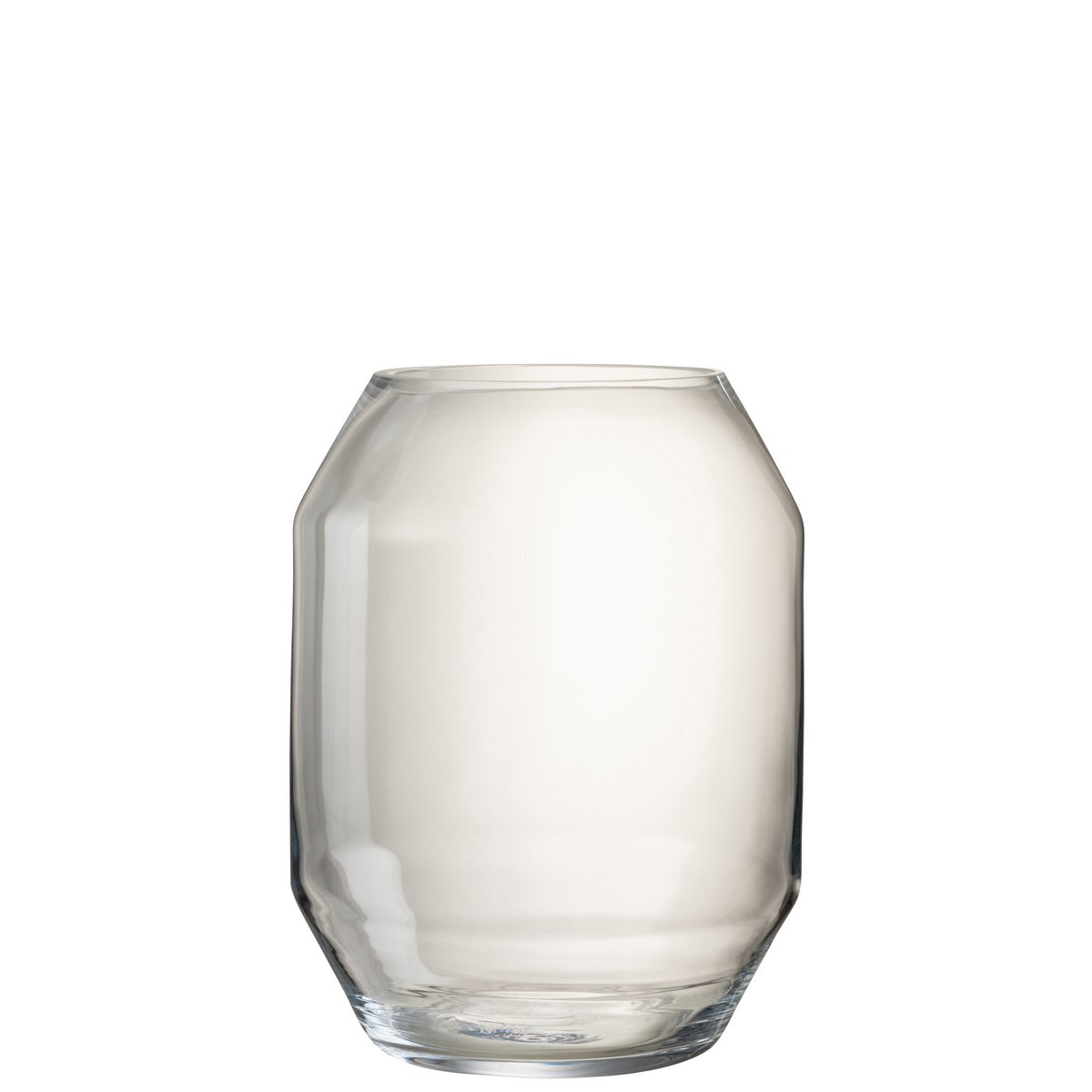 J-Line vaas Lilou - glas - transparant - large - 40 cm hoog