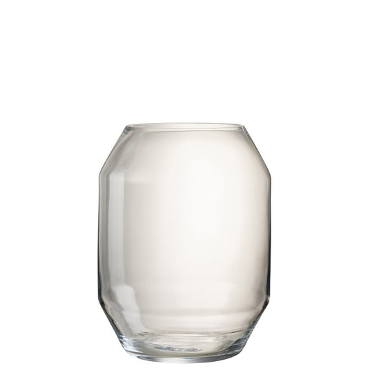 J-Line vaas Lilou - glas - transparant - large - 40 cm hoog