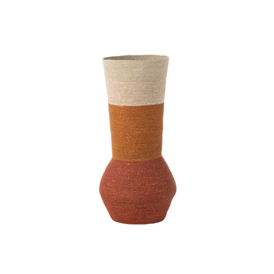 Vaas Strepen naturel/roest - 68 cm