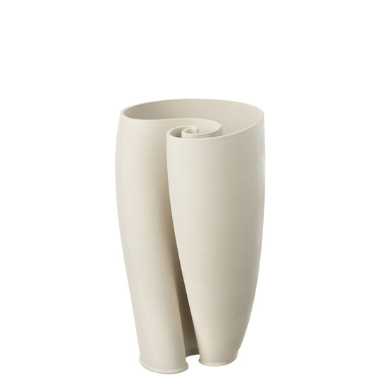 J -Line Vase Hydria - Cherry - Beige - 33,5 cm hoog