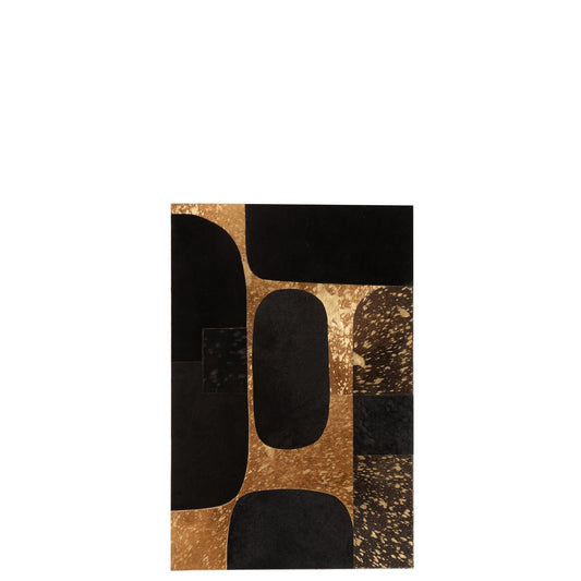 Ovaal Wanddecoratie zwart/goud