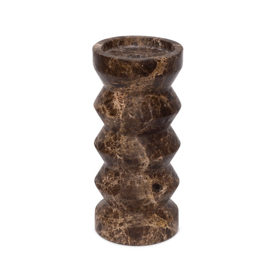 Ruit Kaarshouder dark emperador H20x9cm