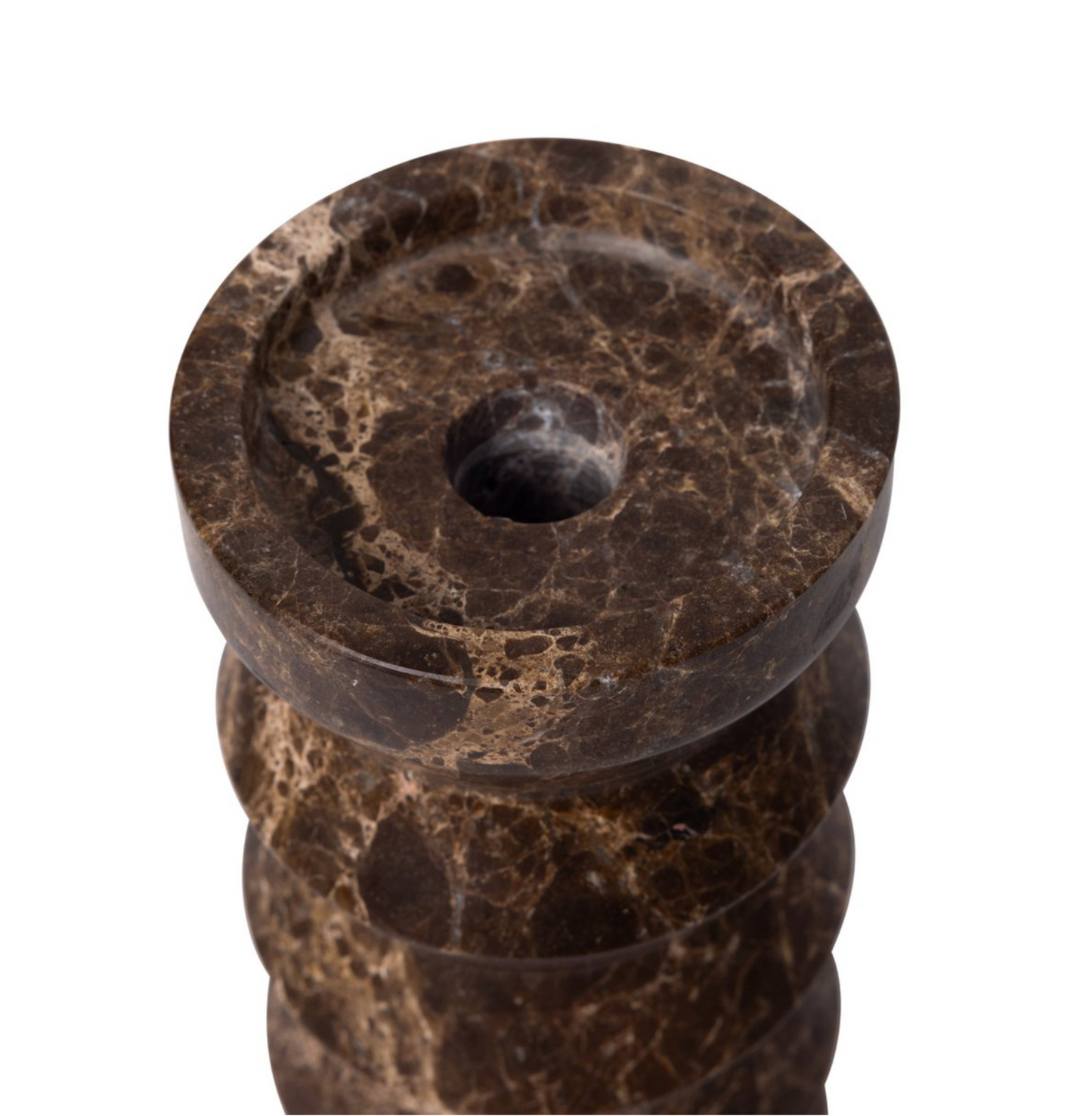 Ruit Kaarshouder dark emperador H20x9cm