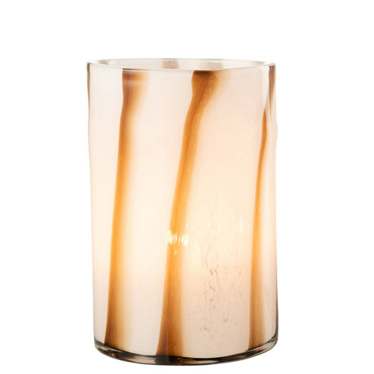 Strepen Safari windlicht l