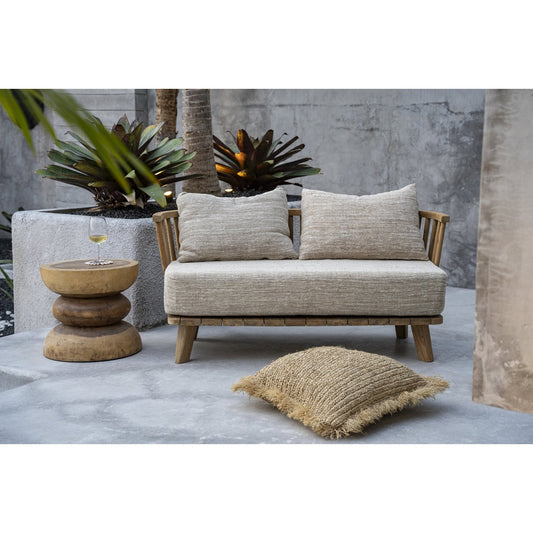Das Malawi Zweisitzer-Sofa – Naturbeige