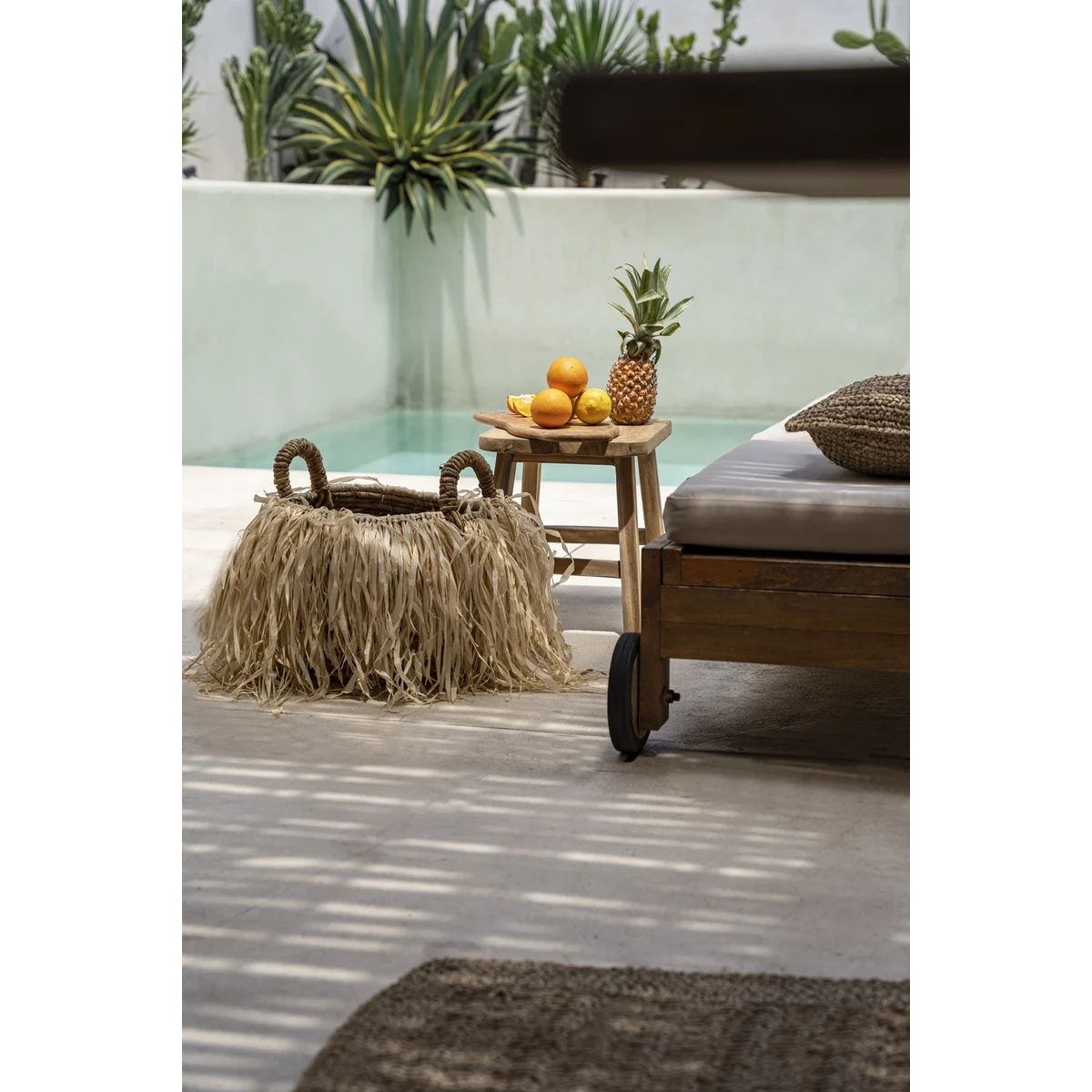 De Raffia mand L