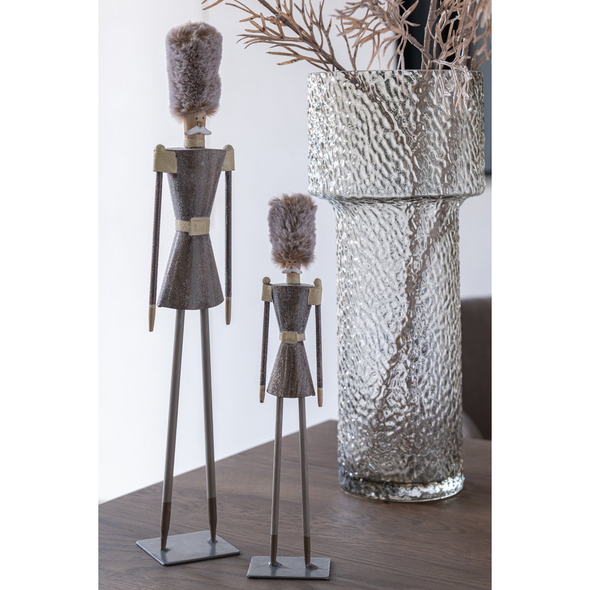 J-Line vaas Betty - glas - transparant - large - 4 cm hoog