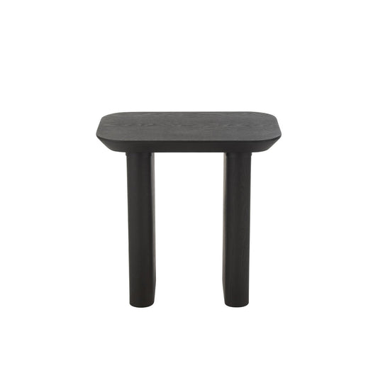 J-Line Bijzettafel Dun Hout Zwart