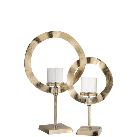 Windlicht Rond op voet large